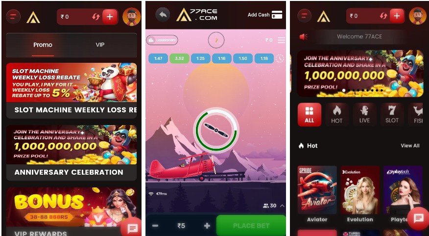 77 ACE Game (77 ACE App):Casino Games online Real Money 2025
