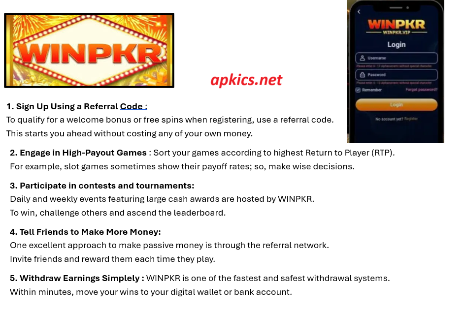 WINPKR Tips & Tricks to Increase Your Earnings