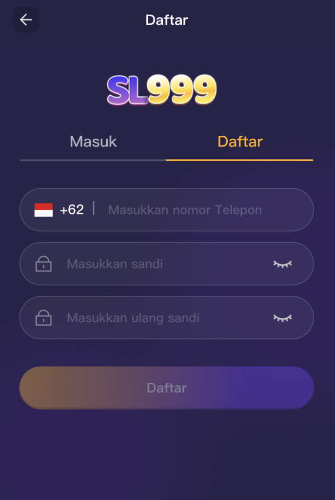 sl999 daftar